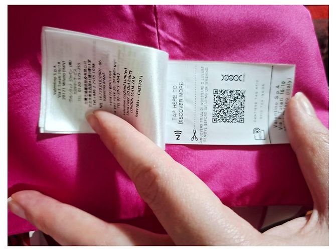Valentino Garavani Top corto de seda con estampado de leopardo Blanco Fucsia - vista 10