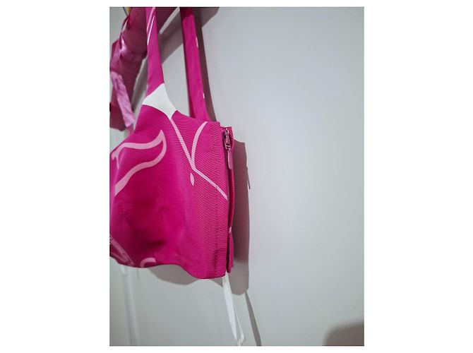 Valentino Garavani Top corto de seda con estampado de leopardo Blanco Fucsia - vista 6