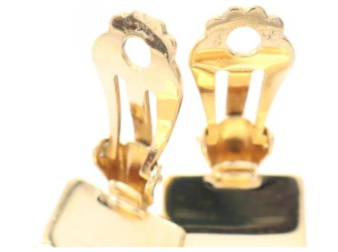 Orecchini a clip in smalto cloisonné Hermès Blu D'oro Verde - Ansicht 5