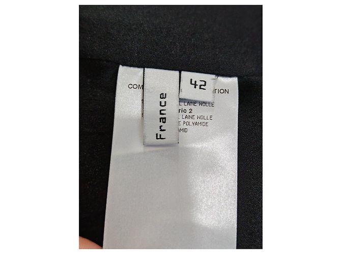 Balenciaga Houndstooth Wool Jacket with Blue Trim - view 10
