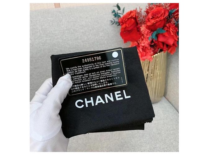 Borsa a catena Chanel 2.55 Large Comet Badge in pelle nera Nero - vista 3