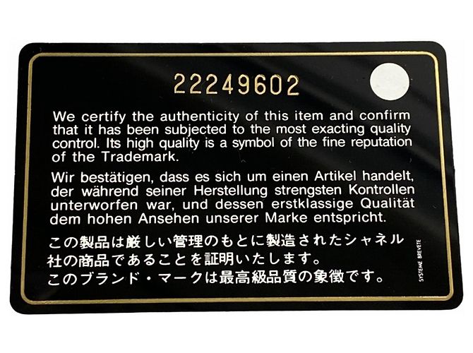 Chanel Boy Langer Geldbeutel aus Marine-Lammleder Marineblau - Ansicht 10
