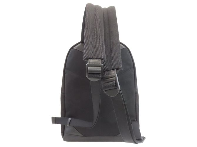 Mochila con logo Jimmy Choo en nylon negro - vista 2