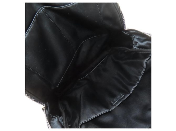 Mochila con logo Jimmy Choo en nylon negro - vista 5