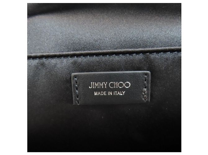 Mochila con logo Jimmy Choo en nylon negro - vista 6