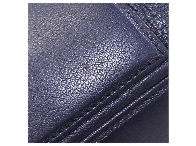 Miu Miu blaue Leder-Tote - Ansicht 16