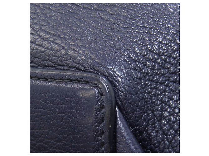 Miu Miu blaue Leder-Tote - Ansicht 21