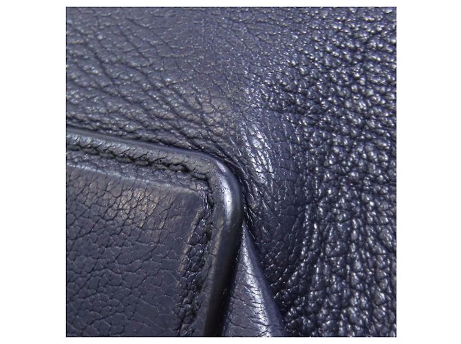 Miu Miu blaue Leder-Tote - Ansicht 23