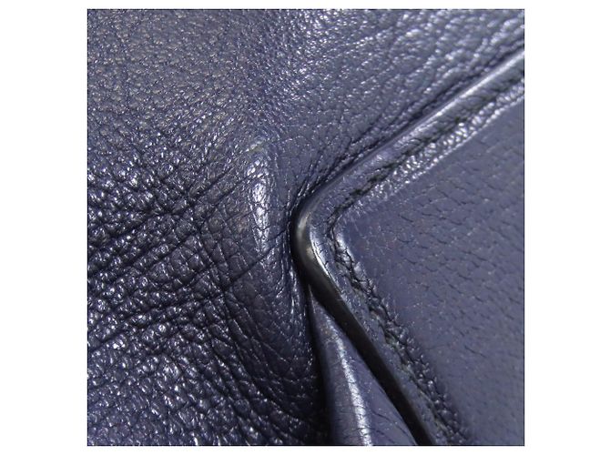 Miu Miu blaue Leder-Tote - Ansicht 24