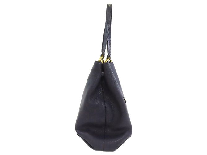 Miu Miu blaue Leder-Tote - Ansicht 3