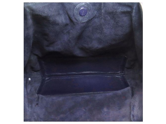 Miu Miu blaue Leder-Tote - Ansicht 5