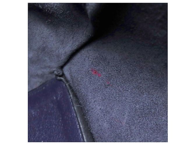 Miu Miu blaue Leder-Tote - Ansicht 9