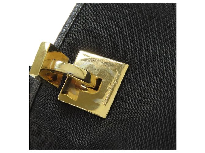 Borsa nera Salvatore Ferragamo Nero - vista 10