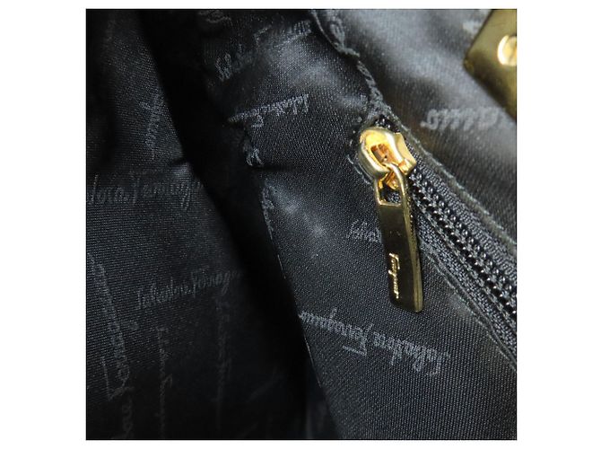 Borsa nera Salvatore Ferragamo Nero - vista 7