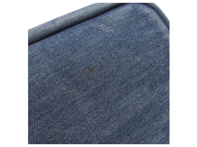 Borsa tote in denim blu Prada - vista 12