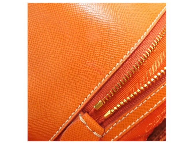 Borsa a mano 2 in 1 Prada BN2254 Blu Arancione - vista 13