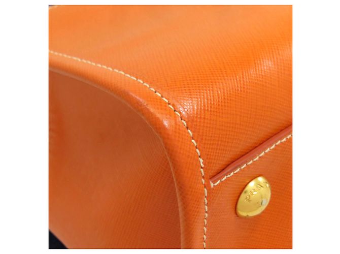 Borsa a mano 2 in 1 Prada BN2254 Blu Arancione - vista 28