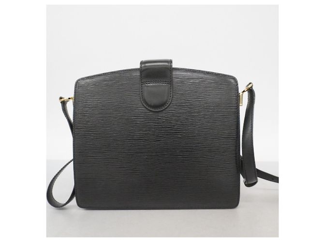 Borsa a Spalla Capucines Epi Louis Vuitton M52342 Nero - vista 14