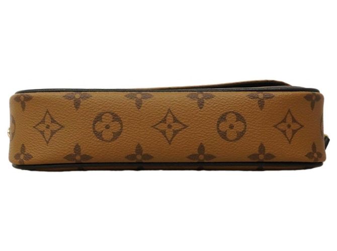 Borsa a Spalla Louis Vuitton Monogram Reverse Wallet-on-Chain Ivy Marrone - vista 3