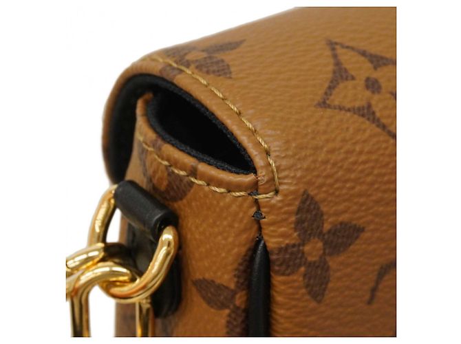 Borsa a Spalla Louis Vuitton Monogram Reverse Wallet-on-Chain Ivy Marrone - vista 6