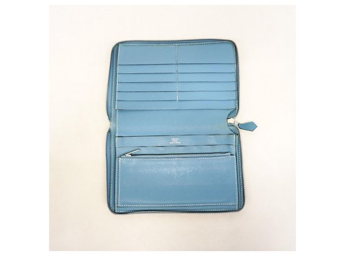 Hermès Hermes Azap Combine Langbörse Blau - Ansicht 3