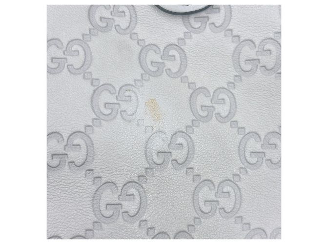 Borsa a spalla e tote in pelle beige Gucci - vista 12