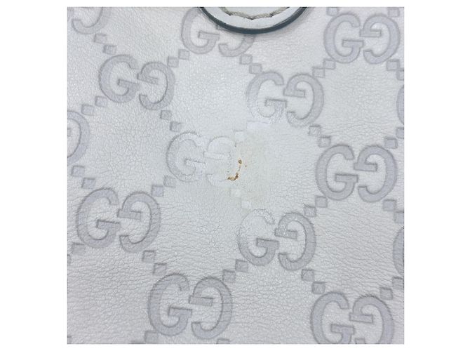 Borsa a spalla e tote in pelle beige Gucci - vista 13
