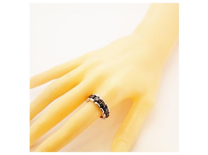 Anello Ultra Chanel in ceramica nera e oro bianco 18K Nero - vista 6