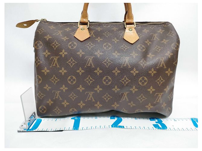 Borsa a mano Speedy Louis Vuitton Monogram Canvas 35 Marrone - vista 2