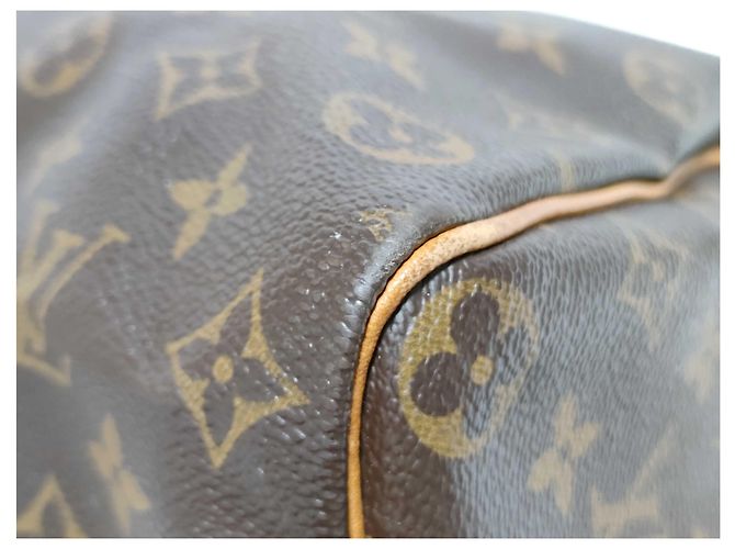 Borsa a mano Speedy Louis Vuitton Monogram Canvas 35 Marrone - vista 3
