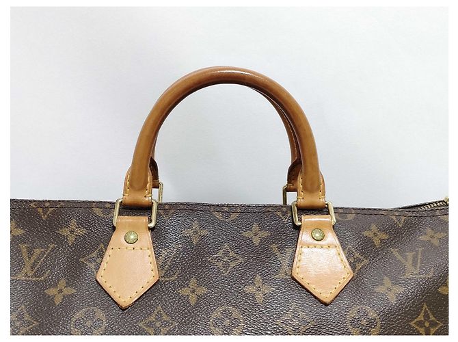 Borsa a mano Speedy Louis Vuitton Monogram Canvas 35 Marrone - vista 4
