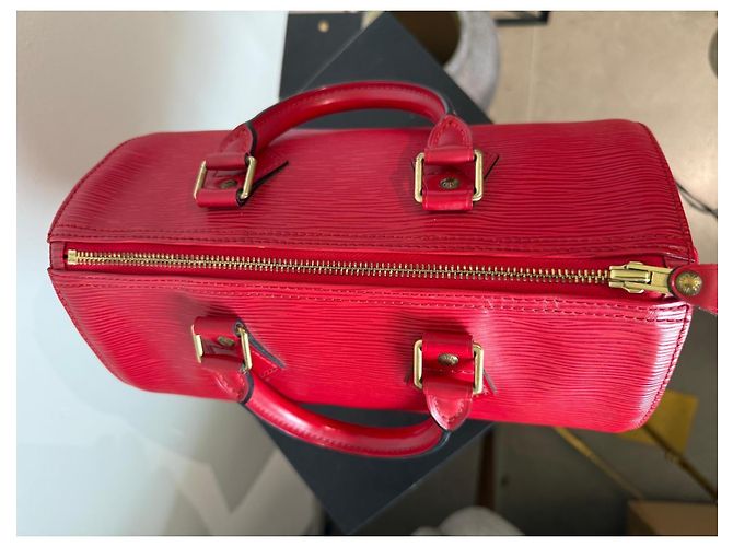 Louis Vuitton - Speedy 25 - Pelle Epi Rosso - vista 8