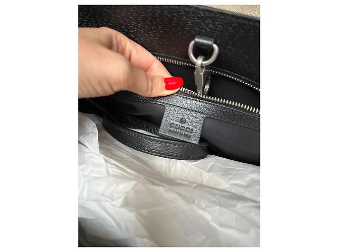 Borsa da viaggio Gucci nera in nylon Nero - vista 5