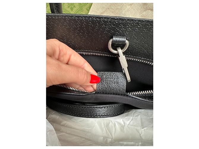 Borsa da viaggio Gucci nera in nylon Nero - vista 8