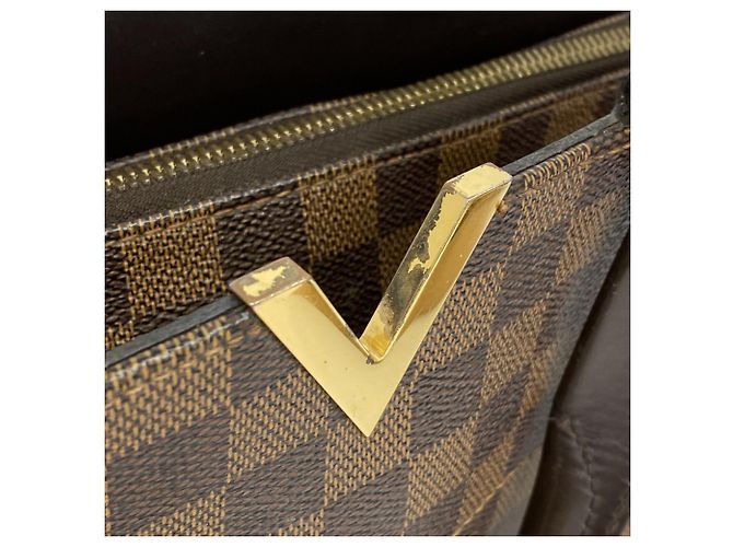 Borsa a mano bowling Damier Kensington Louis Vuitton N41505 Ebano Damier ebene - vista 9
