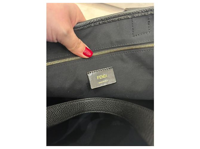 Fendi Zucca Karligraphy Tote Metallic Braun Beschichtetes Canvas - Ansicht 8