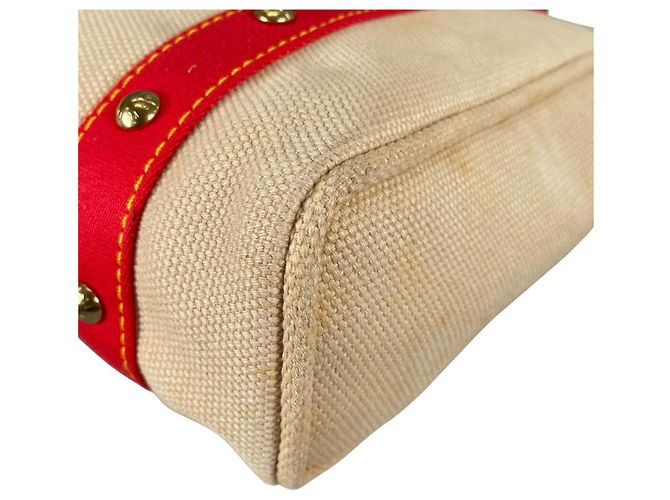 Louis Vuitton Cabas MM Antigua Canvas Tote Bag Mehrfarben Beige - Ansicht 7