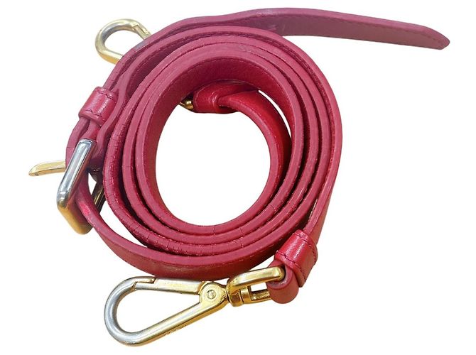 Borsa tote in pelle nappa Prada Rosso - vista 19