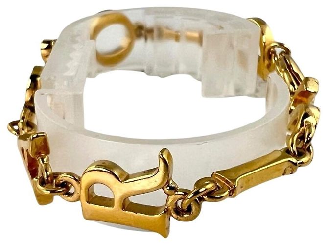 Bracciale con Charm Placcato Oro Christian Dior - vista 4