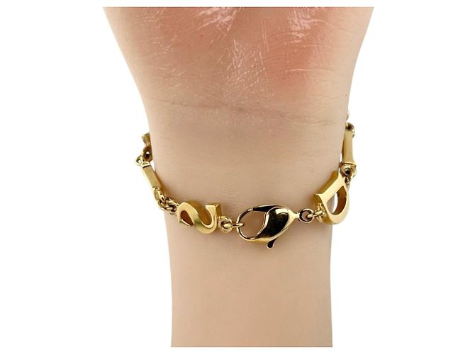 Bracciale con Charm Placcato Oro Christian Dior - vista 8