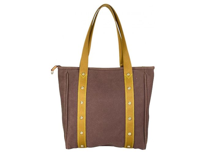 Louis Vuitton Cabas MM Antigua Canvas Tote Bag Braun Mehrfarben - Ansicht 3