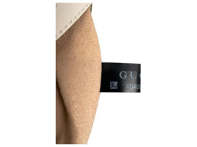 Borsa a spalla in pelle bianca Gucci Bianco - vista 13