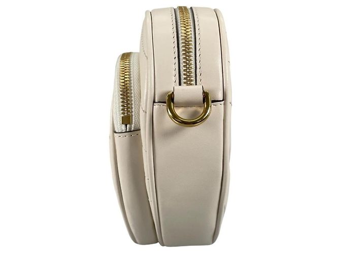 Borsa a spalla in pelle bianca Gucci Bianco - vista 2