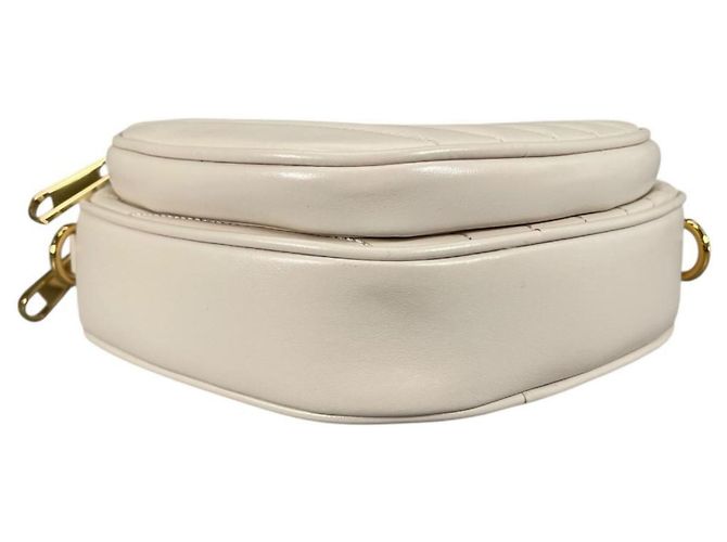 Borsa a spalla in pelle bianca Gucci Bianco - vista 4