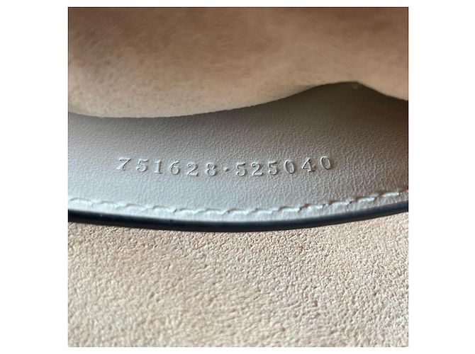 Borsa a spalla in pelle bianca Gucci Bianco - vista 9