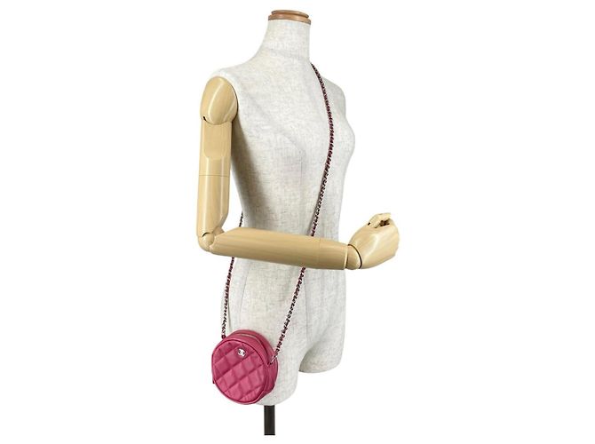 Borsa a Spalla Mini Matelassé Chanel Rosa - vista 16