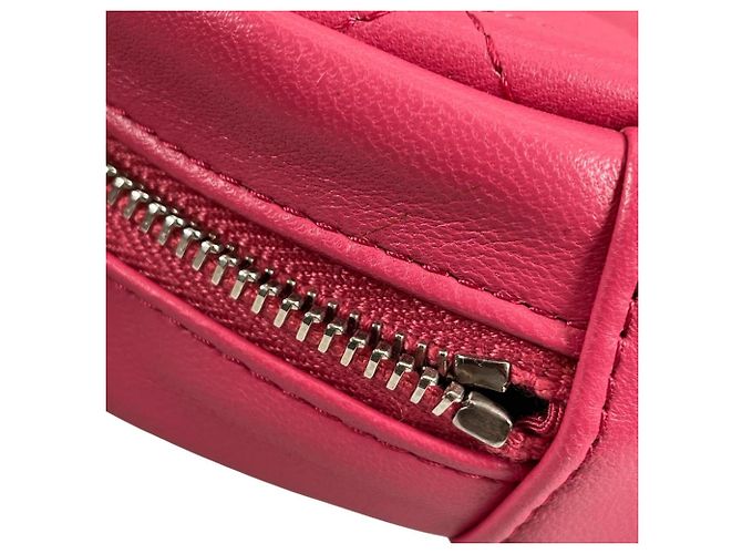 Borsa a Spalla Mini Matelassé Chanel Rosa - vista 17