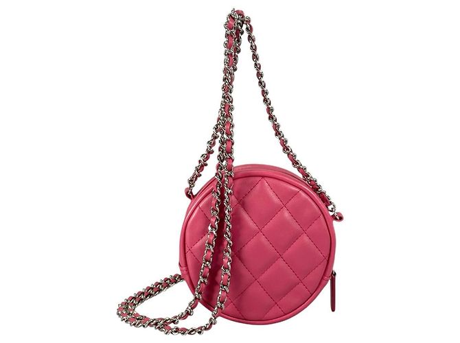 Borsa a Spalla Mini Matelassé Chanel Rosa - vista 3