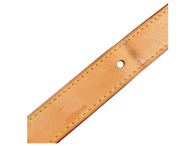 Cinghia a spalla in pelle naturale Louis Vuitton Beige - vista 6
