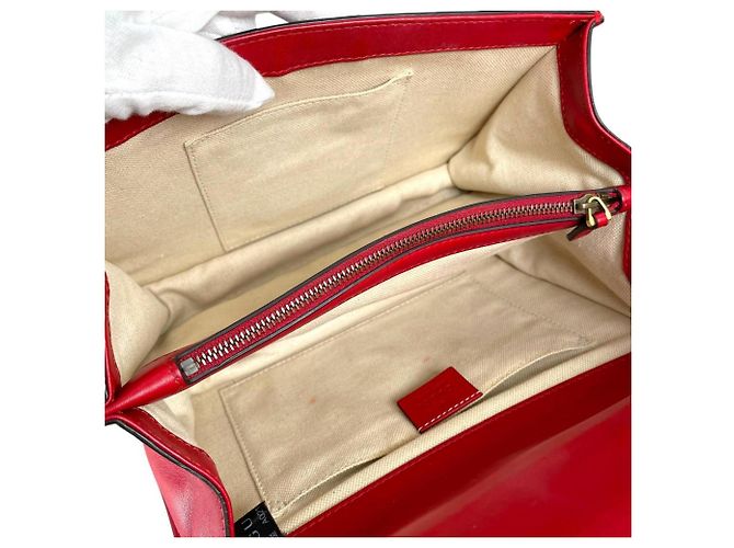 Borsa a mano/spalla in pelle di bambù Gucci Dionysus Rosso - vista 11